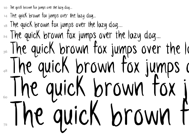 Vanilla Twilight font waterfall